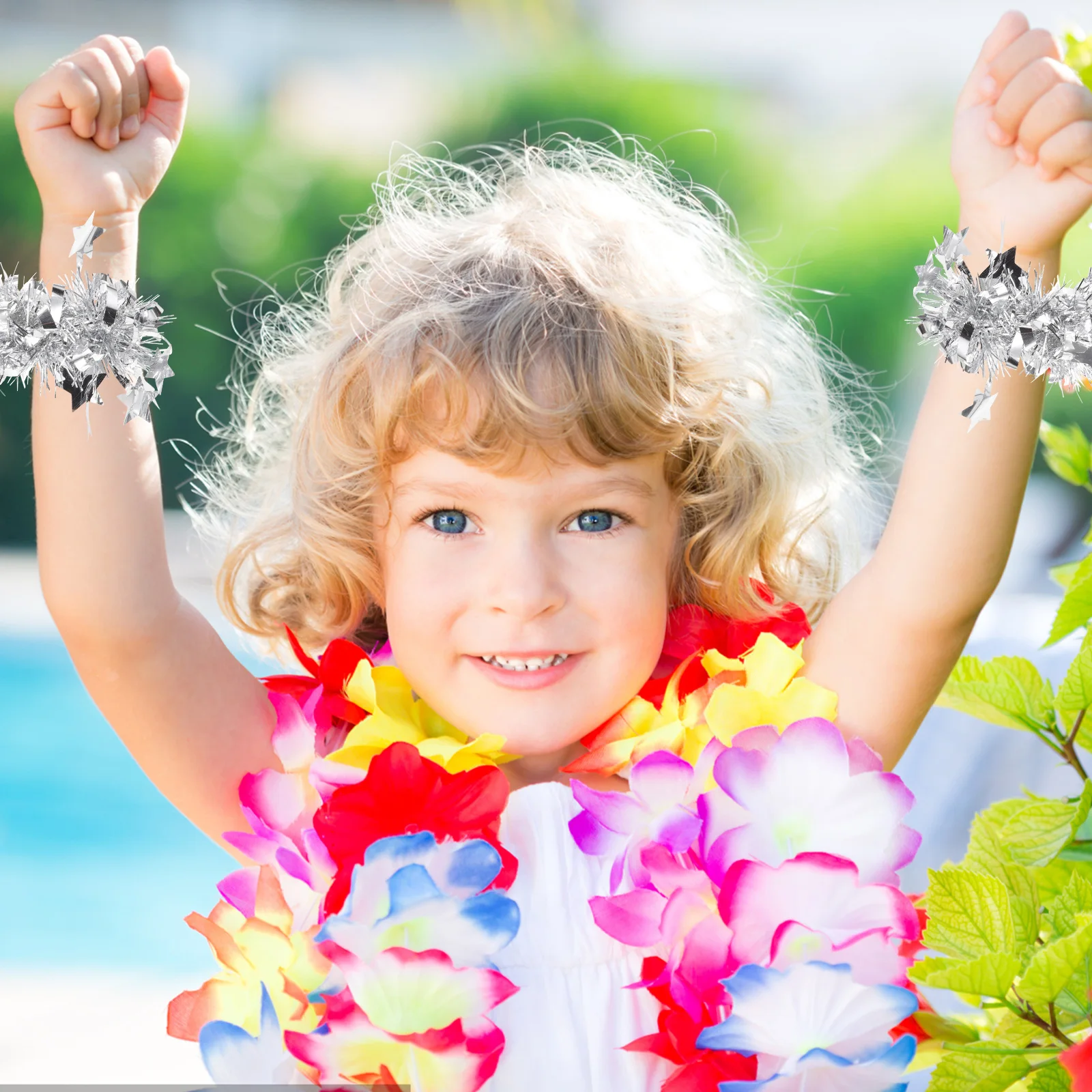 10pcs Silver Dance Bracelet Children Flower Student Cheerleading Cheer Poms Poms Bright Colors Durable Compact 
10pcs Silver Dance Bracelet Children Flower Student Cheerleading Cheer Poms Poms Bright Colors Durable Compact