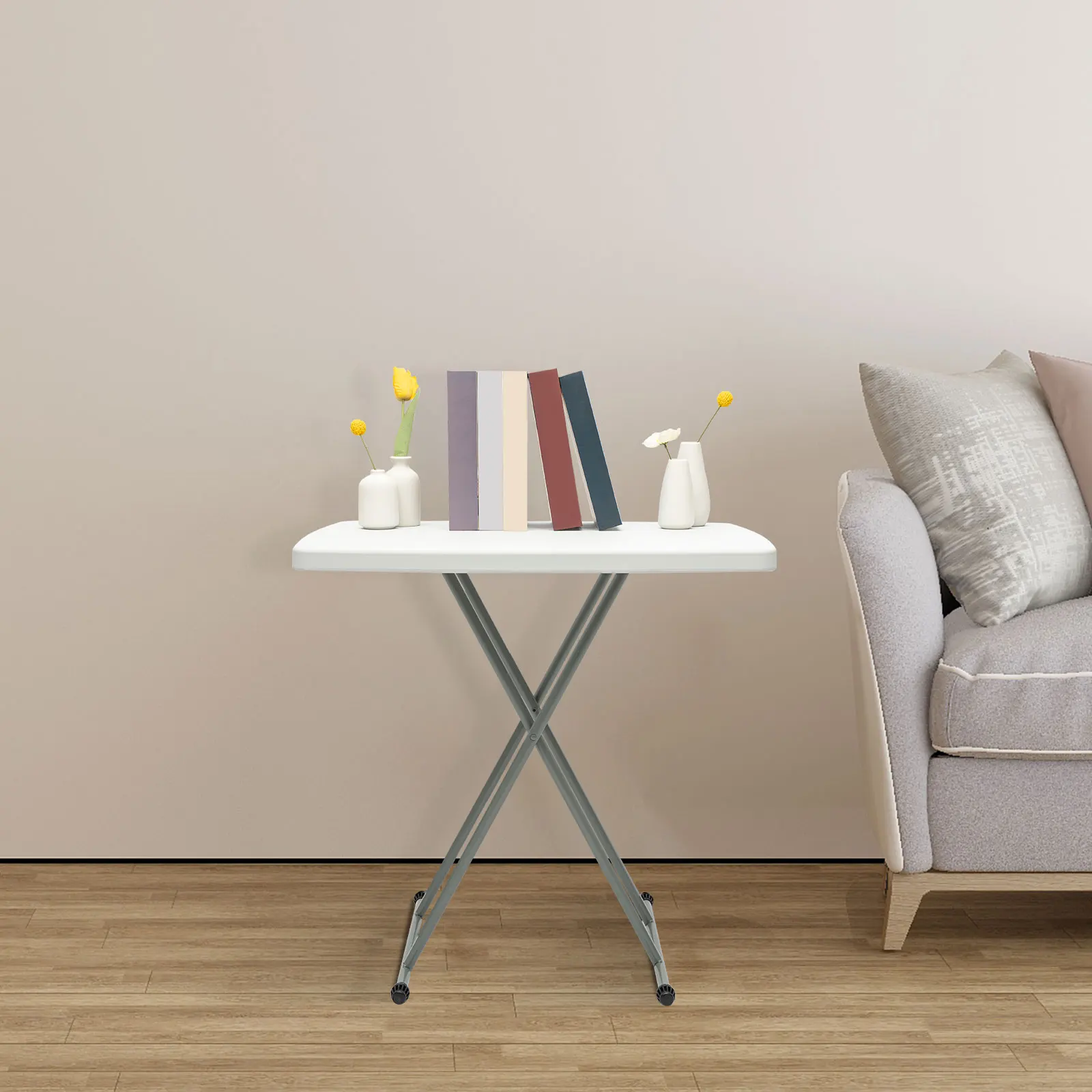 Регулируемый складной стол, грузоподъемность 110 фунтов, 30,3*19,68 дюйма. Размер стола. Регулируемый по высоте. Легко складывается. X-образная структура.
Регулируемый складной стол, грузоподъемность 110 фунтов, 30,3*19,68 дюйма. Размер стола. Регулируемый по высоте. Легко складывается. X-образная структура.