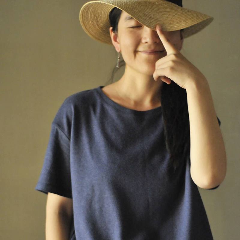 Good Quali Organic Cotton round Ne ort Sve T-irt Casual Haax Blend Comfortable Lightweight Women's Top
Good Quali Organic Cotton round Ne ort Sve T-irt Casual Haax Blend Comfortable Lightweight Women's Top