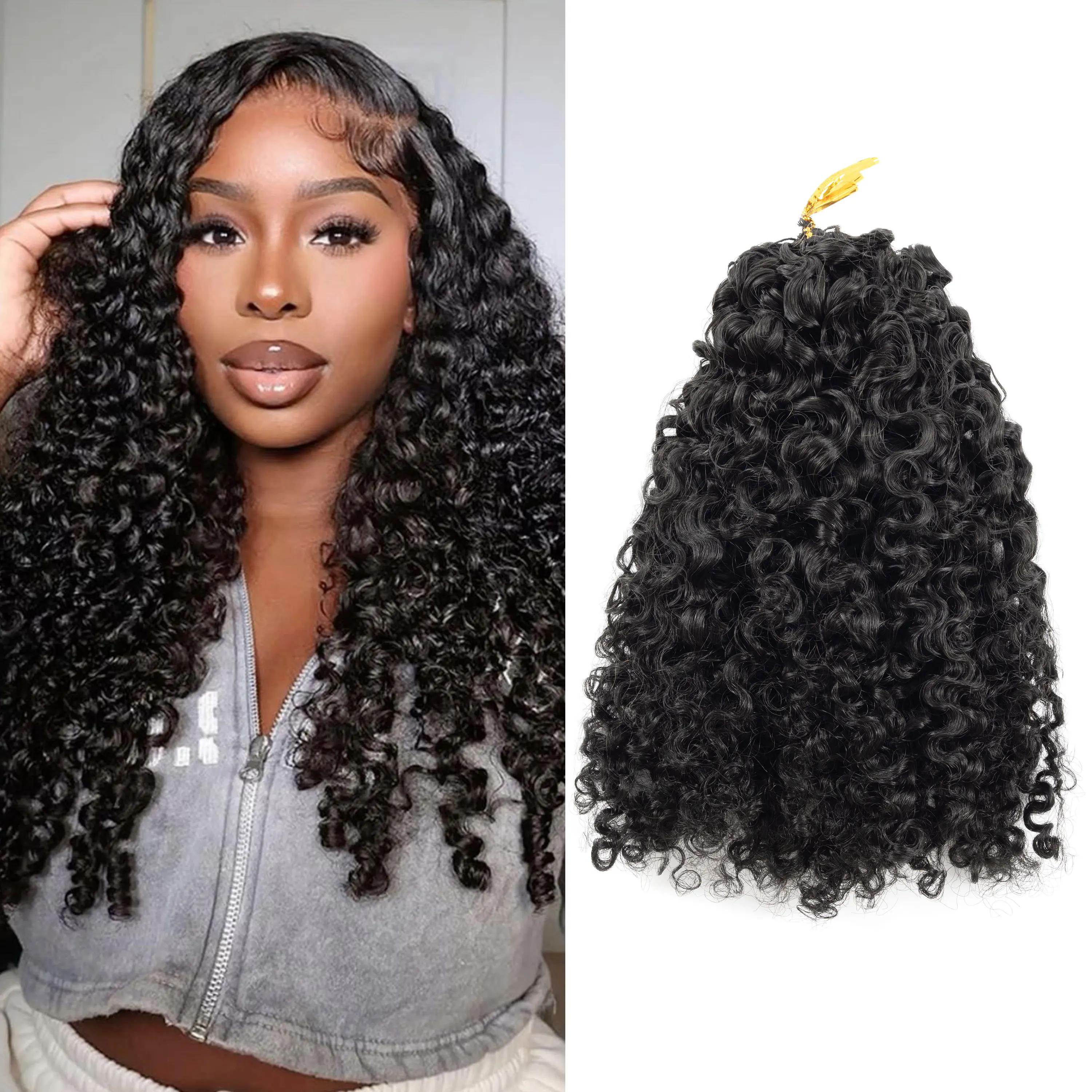 Оптовые дешевые мягкие перья крючком человеческие бирманские волосы для наращивания предварительно заплетенные вьющиеся вязанные крючком волосы для многоразовых косичек в стиле бохо
Оптовые дешевые мягкие перья крючком человеческие бирманские волосы для наращивания предварительно заплетенные вьющиеся вязанные крючком волосы для многоразовых косичек в стиле бохо