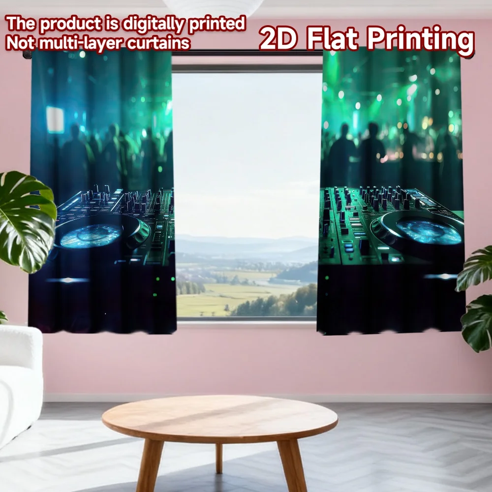 2D flat printing 2pcs Party Window Curtains Nightclub DJ Scene Digital Printed Polyester Drapes Family Party Decoration for
2D flat printing 2pcs Party Window Curtains Nightclub DJ Scene Digital Printed Polyester Drapes Family Party Decoration for