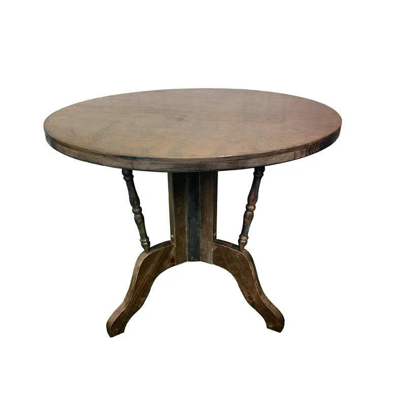Solid wood round table old retro round dining table balcony courtyard dining and chairs wooden French tea folding coffee
Solid wood round table old retro round dining table balcony courtyard dining and chairs wooden French tea folding coffee