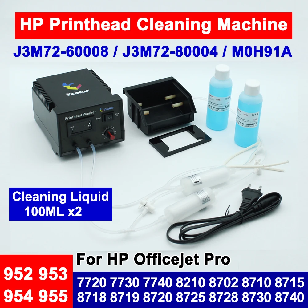 Cleaning Liquid 95U 952 953 954 955 PrintHead Cleaning Kit For HP Officejet Pro 7740 8210 8702 8710 8720 Clean Flush Machine
Cleaning Liquid 95U 952 953 954 955 PrintHead Cleaning Kit For HP Officejet Pro 7740 8210 8702 8710 8720 Clean Flush Machine