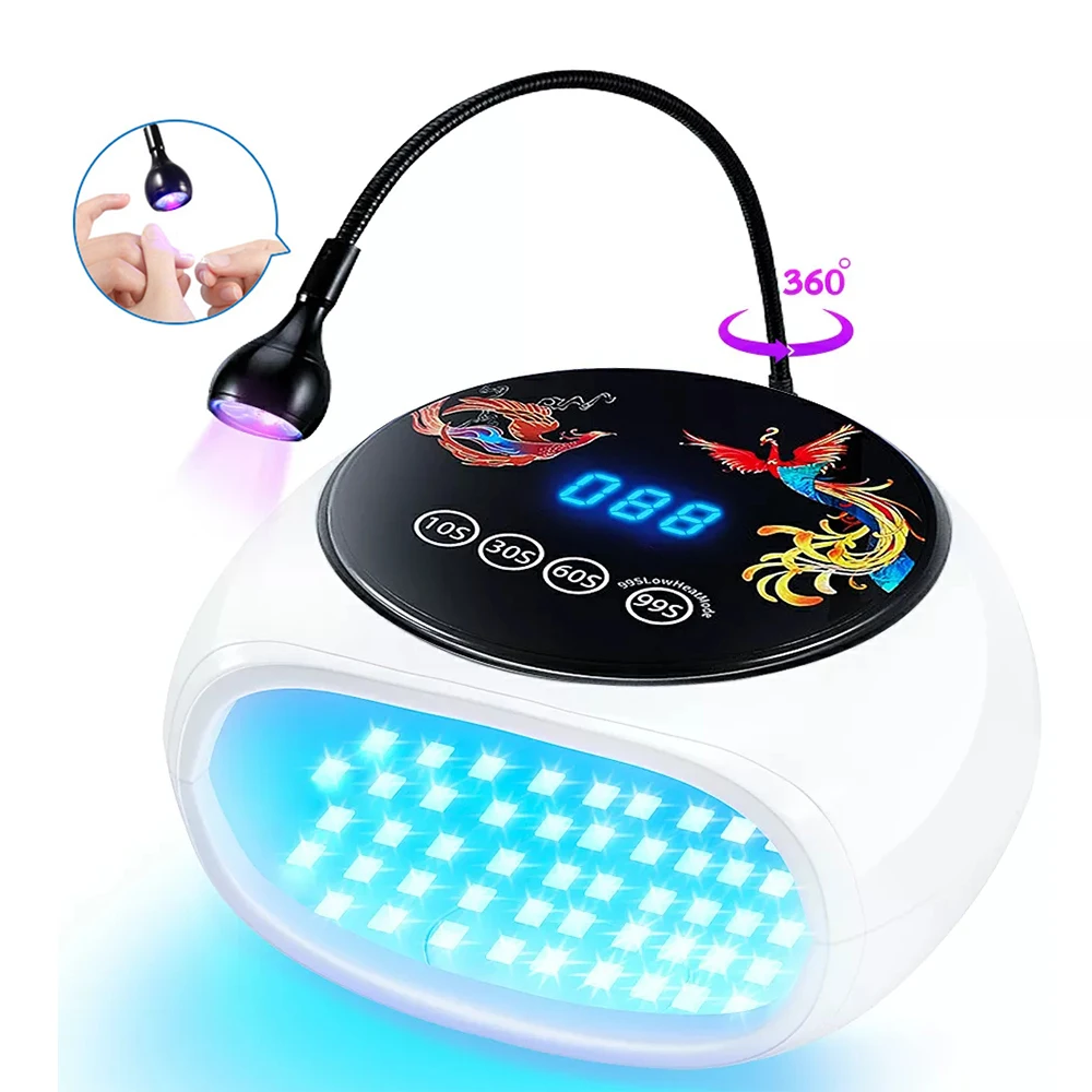 LED Lamp For Nails UV Nail Drying Light For Gel Nail Smart Nail Dryer With 660nm Red Light Nail Curing Lamp for Gel Polish
LED Lamp For Nails UV Nail Drying Light For Gel Nail Smart Nail Dryer With 660nm Red Light Nail Curing Lamp for Gel Polish