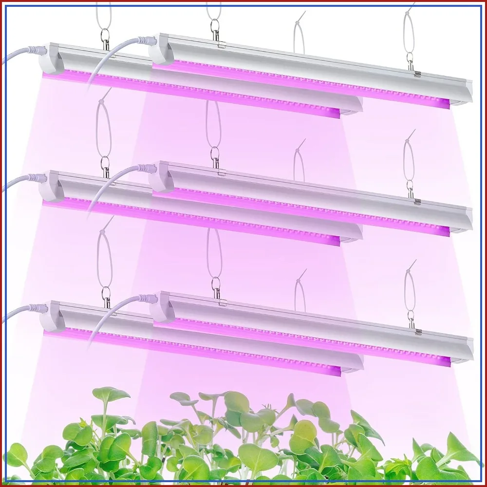 2ft T8 150W(6x25W, 900W Equivalent) Full Spectrum LED Grow Light Strips, Super Bright for Indoor Plants, Greenhouse, 6-Pack
2ft T8 150W(6x25W, 900W Equivalent) Full Spectrum LED Grow Light Strips, Super Bright for Indoor Plants, Greenhouse, 6-Pack