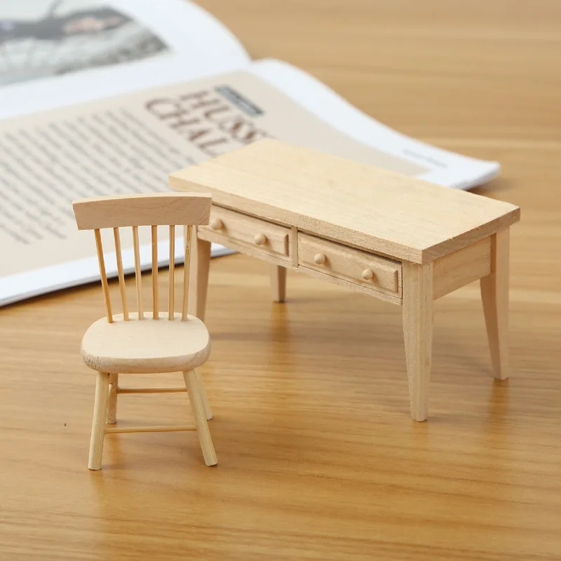 1:12 Dollhouse Accessories Mini Wooden Furniture Tables/Chairs Model Children Play House Toys Bedroom Living Room Model Ornament
1:12 Dollhouse Accessories Mini Wooden Furniture Tables/Chairs Model Children Play House Toys Bedroom Living Room Model Ornament