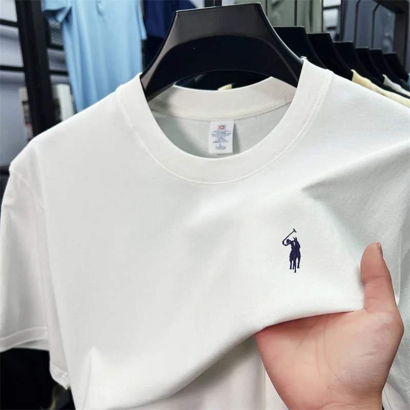 Short Sleeved T-shirt Men's Summer Thin Fashion Solid Color Top Round Neck T-shirt
Short Sleeved T-shirt Men's Summer Thin Fashion Solid Color Top Round Neck T-shirt