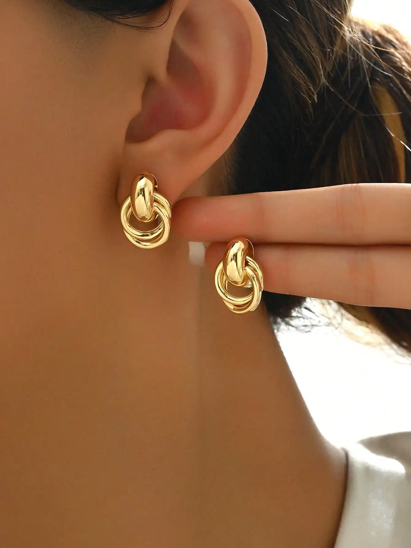 14K Gold Plated Vintage Boho Circular Earrings, Women Fashion Jewelry Accessory, Suitable For Daily Wear And Gift Giving, Ideal For Valentine's Day And All Seasons
14K Gold Plated Vintage Boho Circular Earrings, Women Fashion Jewelry Accessory, Suitable For Daily Wear And Gift Giving, Ideal For Valentine's Day And All Seasons