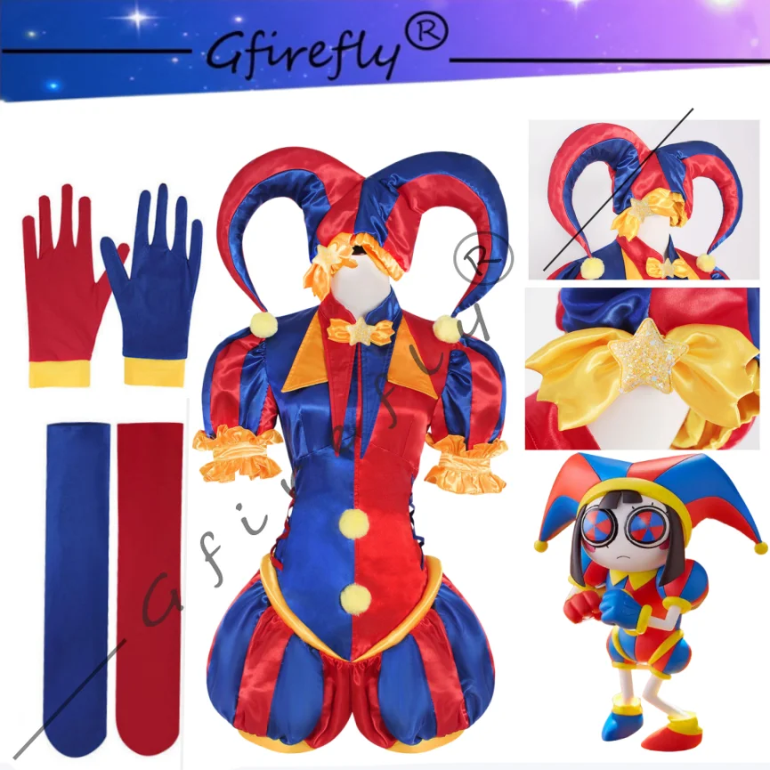The Amazing Digital Circus Pomni Same Style Cosplay Costume High Quality Bodysuit Halloween Carnival Party Comic Con Stage Wear
The Amazing Digital Circus Pomni Same Style Cosplay Costume High Quality Bodysuit Halloween Carnival Party Comic Con Stage Wear