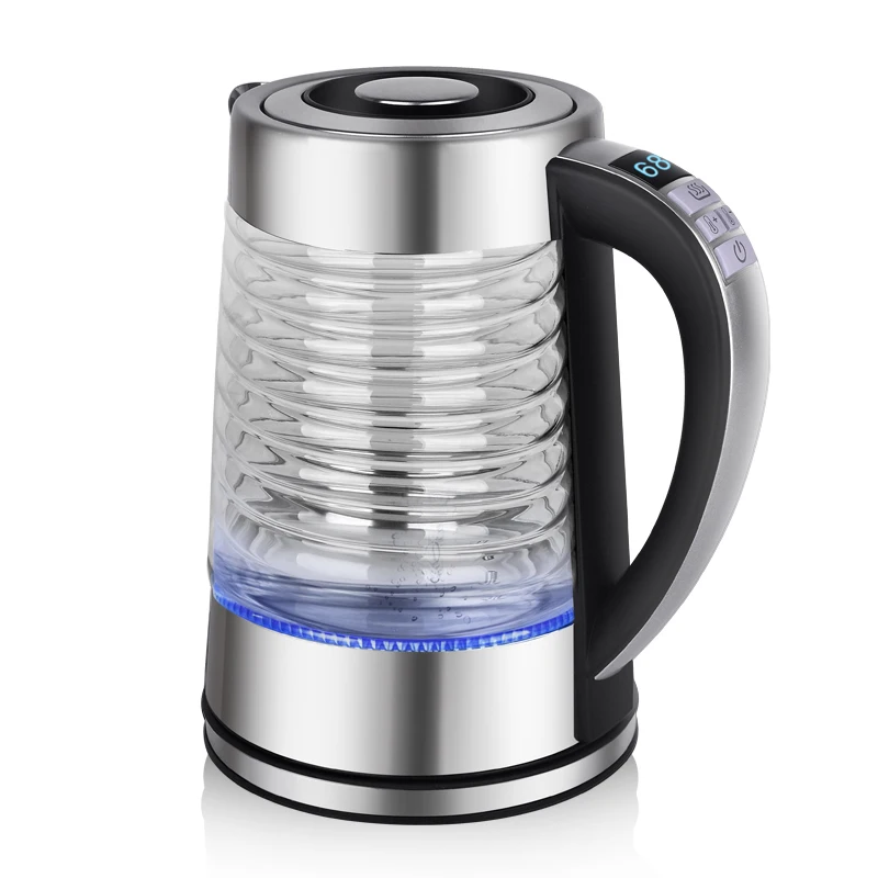 Intelligent multi-function temperature control digital electrical intelligent kettle glass teapot
Intelligent multi-function temperature control digital electrical intelligent kettle glass teapot