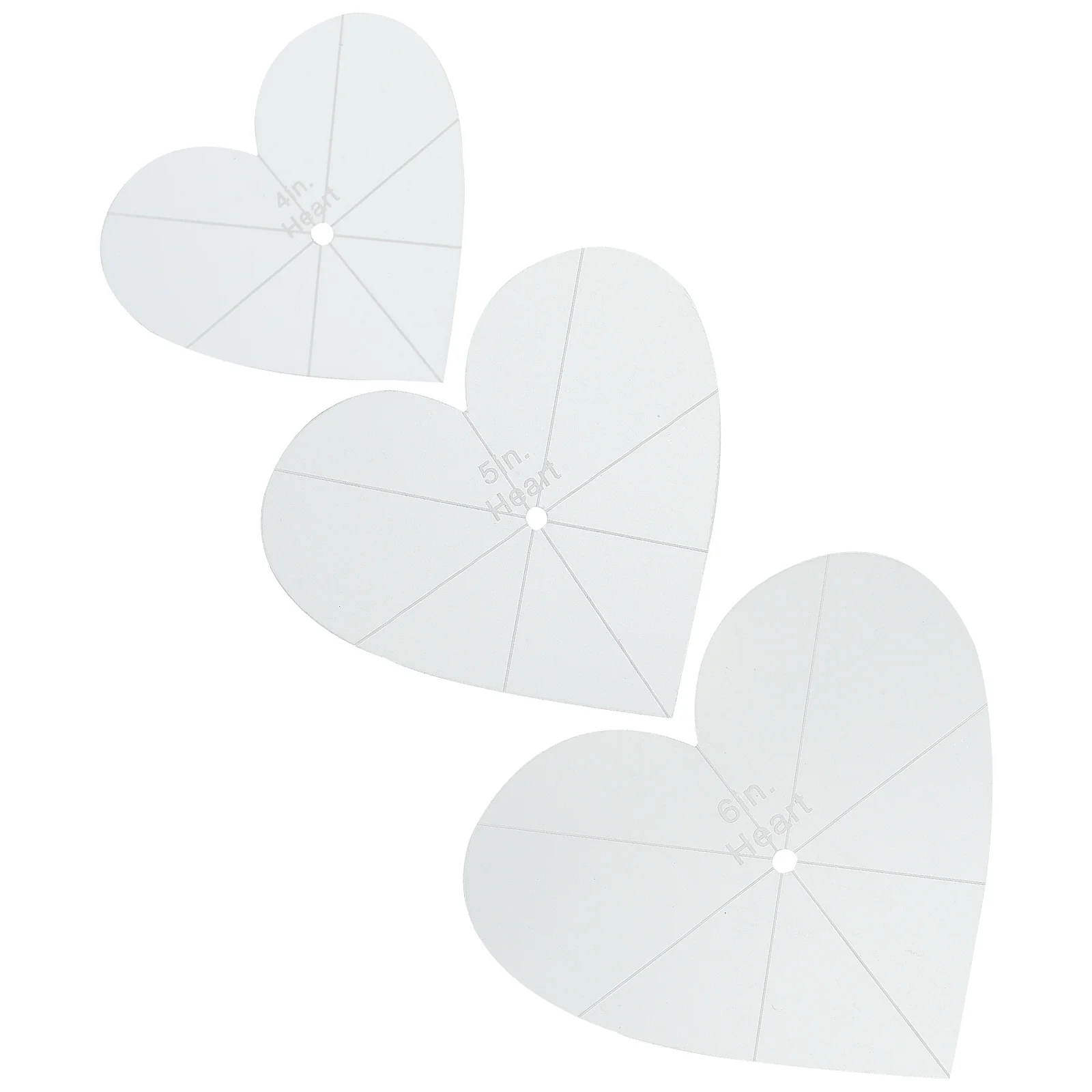 3Pcs Quilting Rulers Patchwork Acrylic Heart Shape Professional Sewing Fabric DIY Portable Stitching Template Tool
3Pcs Quilting Rulers Patchwork Acrylic Heart Shape Professional Sewing Fabric DIY Portable Stitching Template Tool