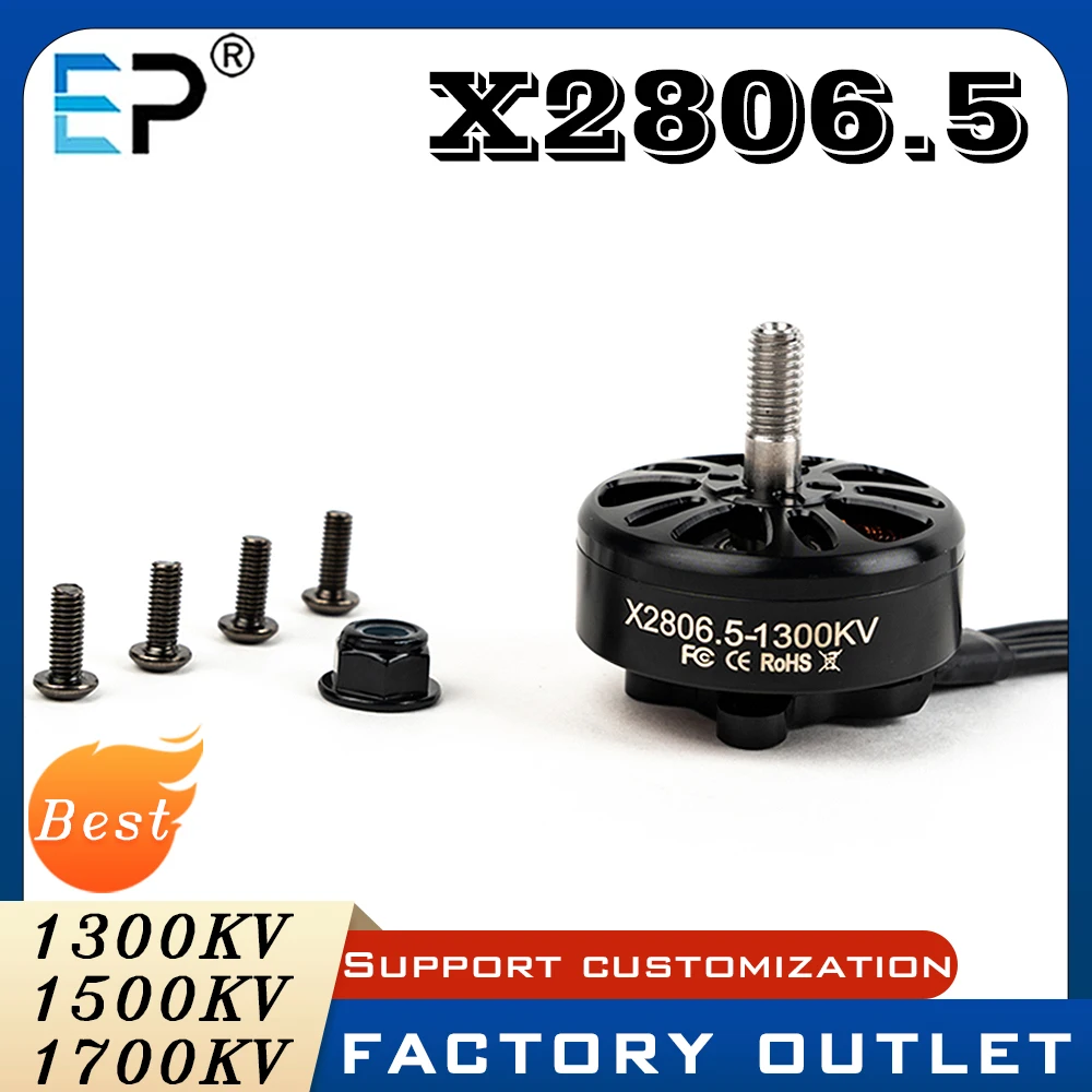 Бесколлекторные моторы E-power 4 шт. X2806.5 2807 1300KV 1500KV 1700KV 6S для 7-дюймовых FPV-дронов и гоночных рам, запчасти для DIY-сборки
Бесколлекторные моторы E-power 4 шт. X2806.5 2807 1300KV 1500KV 1700KV 6S для 7-дюймовых FPV-дронов и гоночных рам, запчасти для DIY-сборки