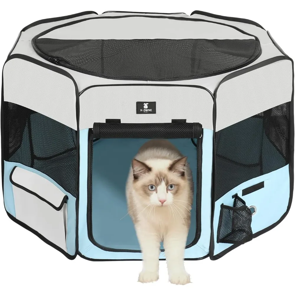 Складной манеж для домашних животных, портативный домашний и уличный манеж для щенков, кошек, кроликов, цыплят, ручка для упражнений
Складной манеж для домашних животных, портативный домашний и уличный манеж для щенков, кошек, кроликов, цыплят, ручка для упражнений