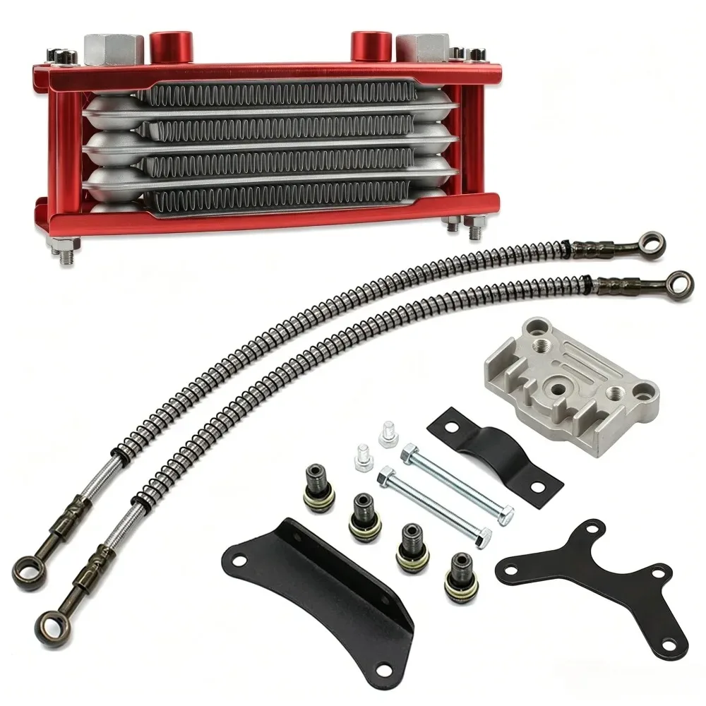 Aluminum Alloy Small Displacement Oil Cooler Radiator Universal Fit for Car and Motorcycle Engine Cooling
Aluminum Alloy Small Displacement Oil Cooler Radiator Universal Fit for Car and Motorcycle Engine Cooling