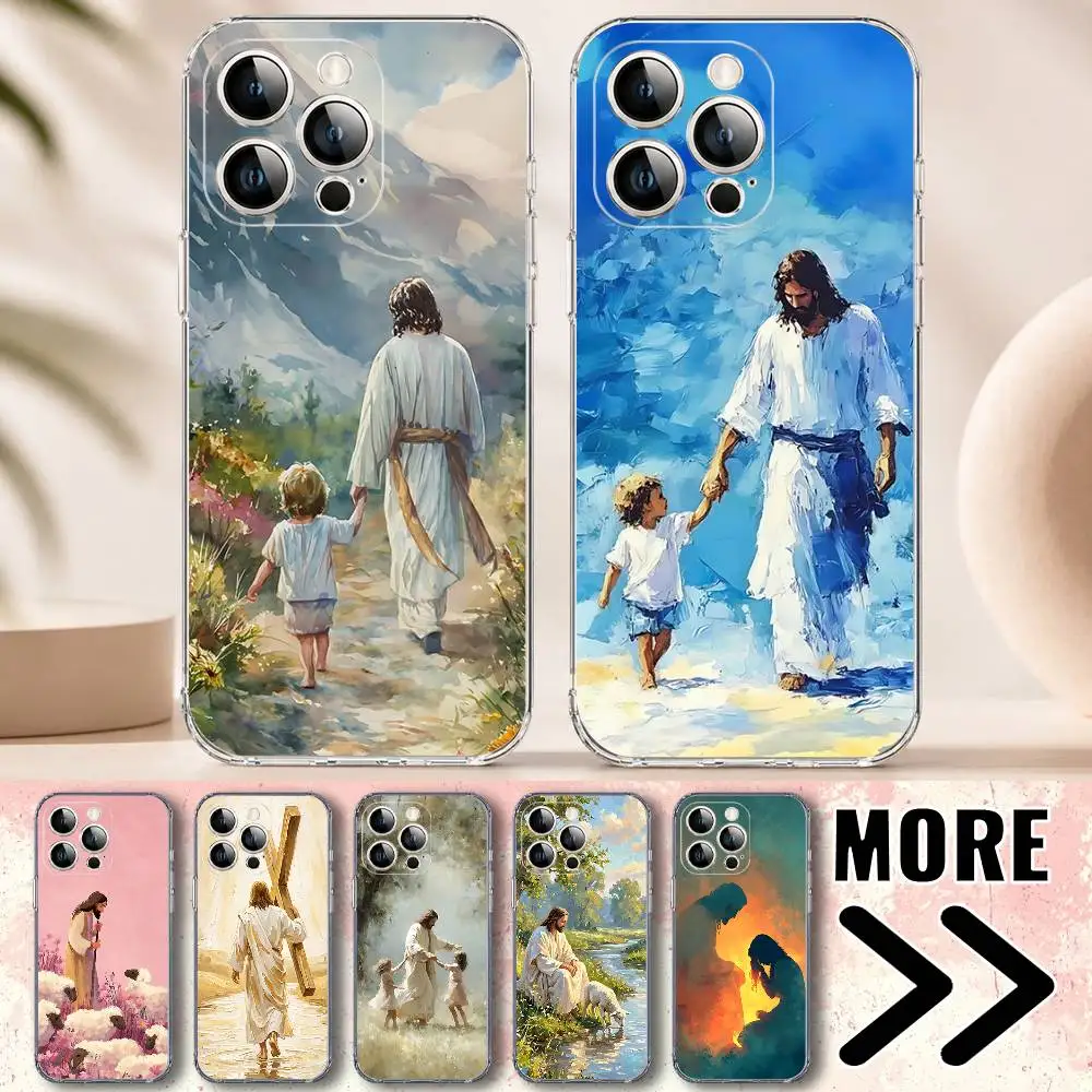 God Jesus Christian Pray Phone Case for iPhone 17 16 16E 15 14 Pro Plus Air 13 12 11 Max Mini Transparent Bumper
God Jesus Christian Pray Phone Case for iPhone 17 16 16E 15 14 Pro Plus Air 13 12 11 Max Mini Transparent Bumper