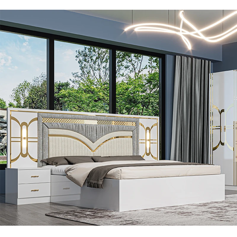 &Chambre a Coucher Complet Modern Bedroom Sets king Size Bed Room Double Wooden Frame Home Full Luxury Bedroom Furniture Set
&Chambre a Coucher Complet Modern Bedroom Sets king Size Bed Room Double Wooden Frame Home Full Luxury Bedroom Furniture Set