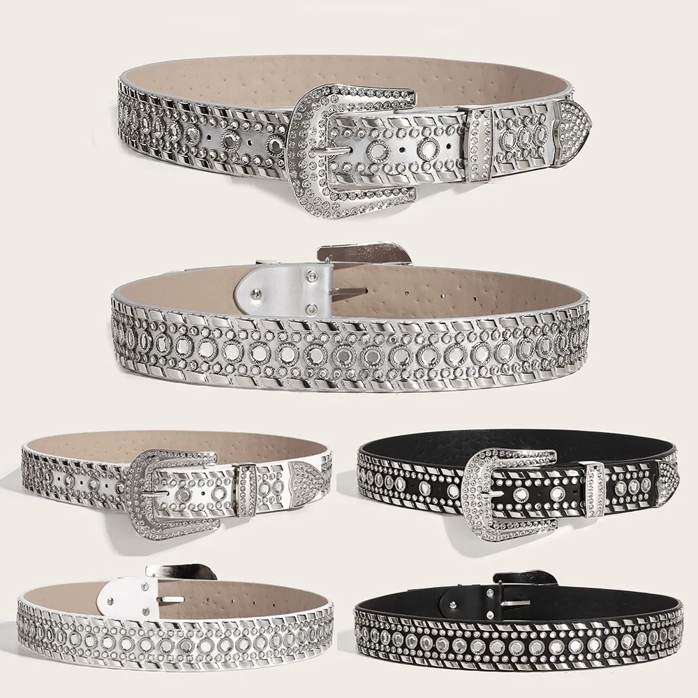 Fashion Rhinestones Belt Women Strap PU Leather Rhinestones Waistband Reusable Rhinestones Strap for Jeans
Fashion Rhinestones Belt Women Strap PU Leather Rhinestones Waistband Reusable Rhinestones Strap for Jeans