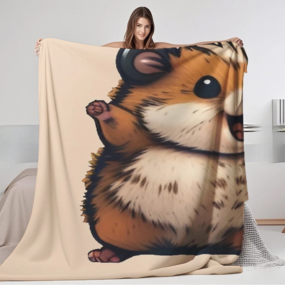 Flannel Cozy Blanket Cute Happy Rust Hamster Tropical Print Design Bed Scarf Microfiber Bedspread Odor-resistant
Flannel Cozy Blanket Cute Happy Rust Hamster Tropical Print Design Bed Scarf Microfiber Bedspread Odor-resistant