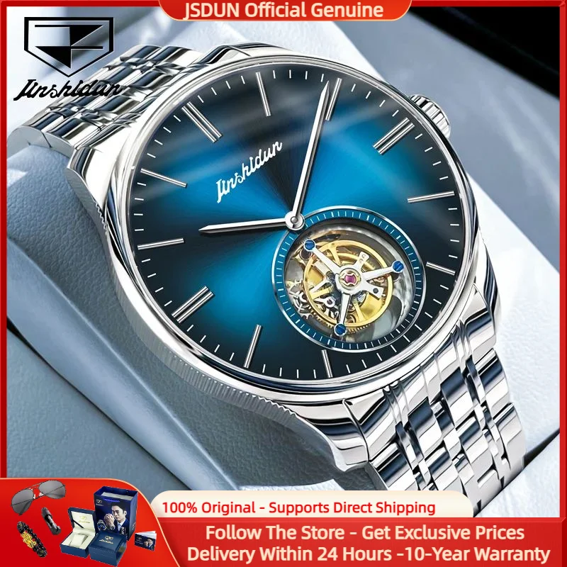 JSDUN 834 Tourbillon Men's Watch High Quality Sapphire Mirror 42mm Large dial Waterproof Watch Men's Automatic Mechanical Watch
JSDUN 834 Tourbillon Men's Watch High Quality Sapphire Mirror 42mm Large dial Waterproof Watch Men's Automatic Mechanical Watch