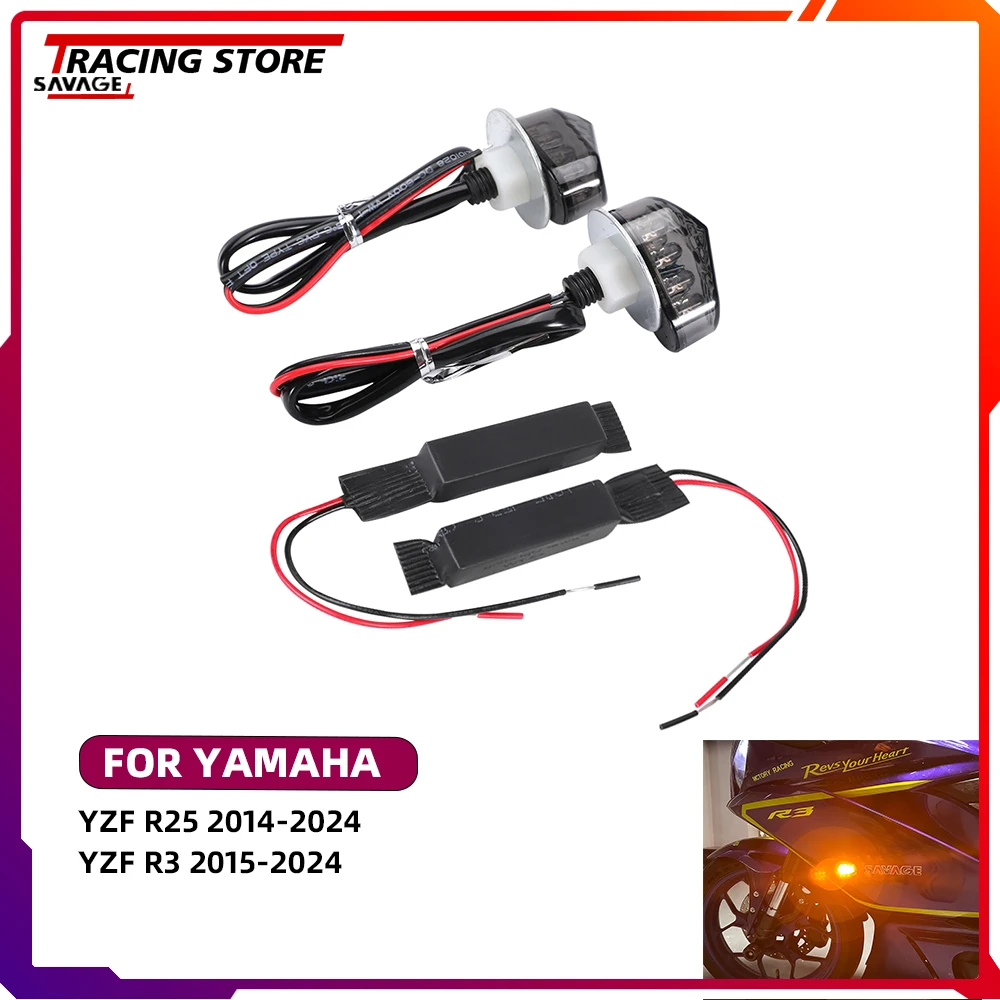 For Yamaha YZFR25 YZFR3 Motorycle Front LED Turn Signal Light Indicator Lamp with Resistors YZF R25 YZF R3 YZF R25 R3 Flashlight
For Yamaha YZFR25 YZFR3 Motorycle Front LED Turn Signal Light Indicator Lamp with Resistors YZF R25 YZF R3 YZF R25 R3 Flashlight