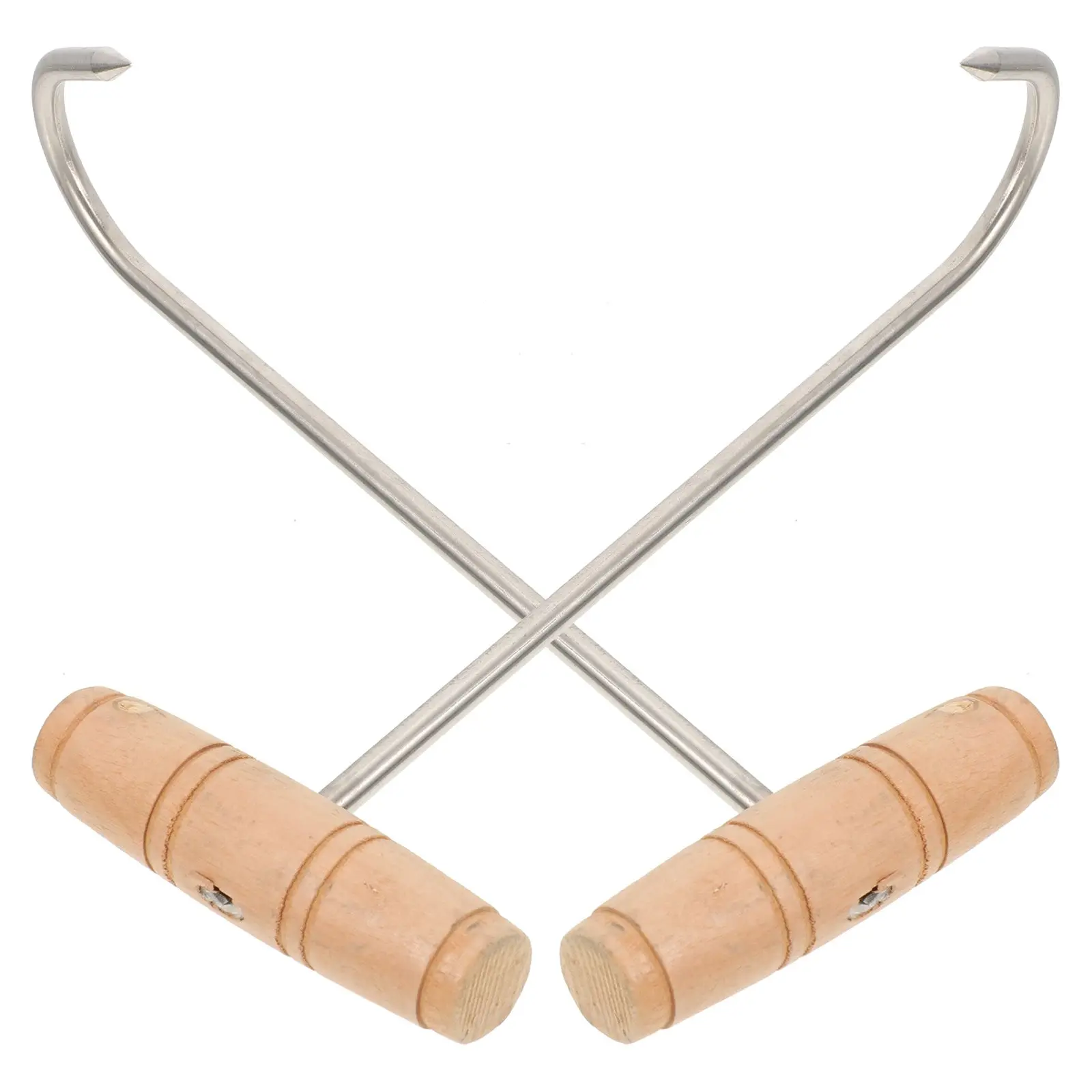 Pork Hook 2 Pcs Stainless Steel Meat Hooks for Grilling Butchering BBQ Turkey Lifting Kitchen Supplies T Handle Hook Wood Metal
Pork Hook 2 Pcs Stainless Steel Meat Hooks for Grilling Butchering BBQ Turkey Lifting Kitchen Supplies T Handle Hook Wood Metal