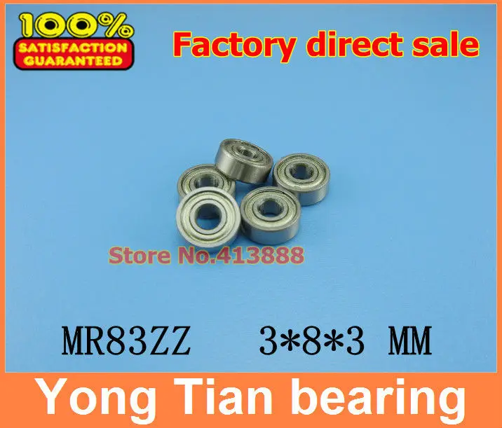 NBZH Free Shipping Wholesale Double Shielded Mini Ball Bearings MR83ZZ 3*8*3 Mm 500pcs/lot
NBZH Free Shipping Wholesale Double Shielded Mini Ball Bearings MR83ZZ 3*8*3 Mm 500pcs/lot