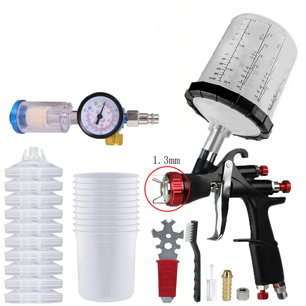 R500 LVLP Air Spray Gun with 1.3mm Nozzles & Oil Separator & Air Regulator, Automotive, Car Paint Gun Sprayer
R500 LVLP Air Spray Gun with 1.3mm Nozzles & Oil Separator & Air Regulator, Automotive, Car Paint Gun Sprayer