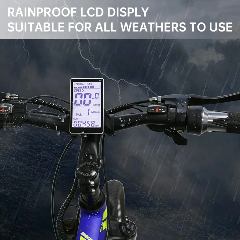 M5 Electric Bike LCD Display, 5-Pin Waterproof E-Bike Speedometer, 24V-60V Universal Control Panel for Electric Scooter Bicycle
M5 Electric Bike LCD Display, 5-Pin Waterproof E-Bike Speedometer, 24V-60V Universal Control Panel for Electric Scooter Bicycle
