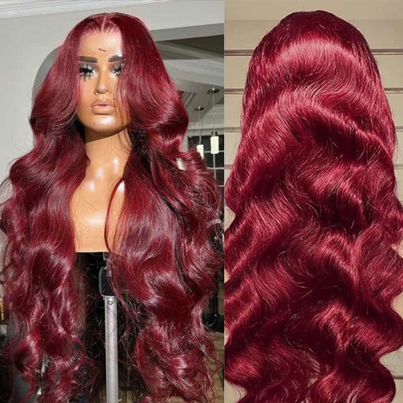 13x6 Body Wave Lace Front Wigs Human Hair 99J Lace Frontal Wig Brazilian HD Burgundy Colored Hair Wigs
13x6 Body Wave Lace Front Wigs Human Hair 99J Lace Frontal Wig Brazilian HD Burgundy Colored Hair Wigs