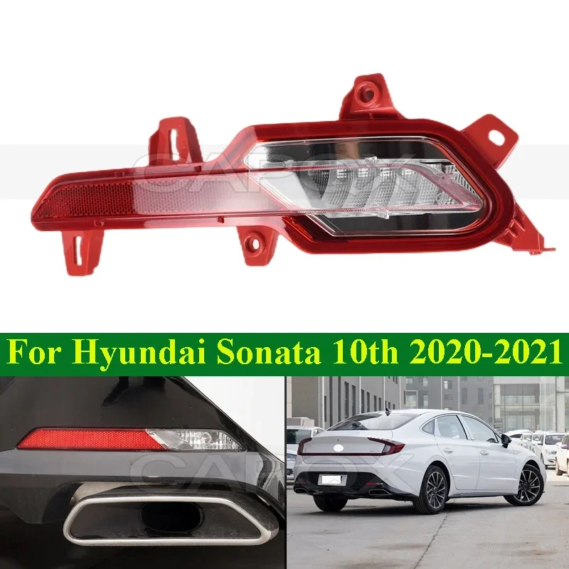 CAPQX Rear Fog Light Rear Bumper Brake Light Lamp For Hyundai Sonata 10th 2020-2021 Reflector Reversing Light Warning Lamp
CAPQX Rear Fog Light Rear Bumper Brake Light Lamp For Hyundai Sonata 10th 2020-2021 Reflector Reversing Light Warning Lamp