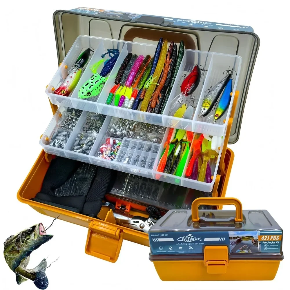 3 Layer Tackle Box 421Pcs Fishing Lures Kit Hooks Weights Accessories Freshwater Bass Gear
3 Layer Tackle Box 421Pcs Fishing Lures Kit Hooks Weights Accessories Freshwater Bass Gear