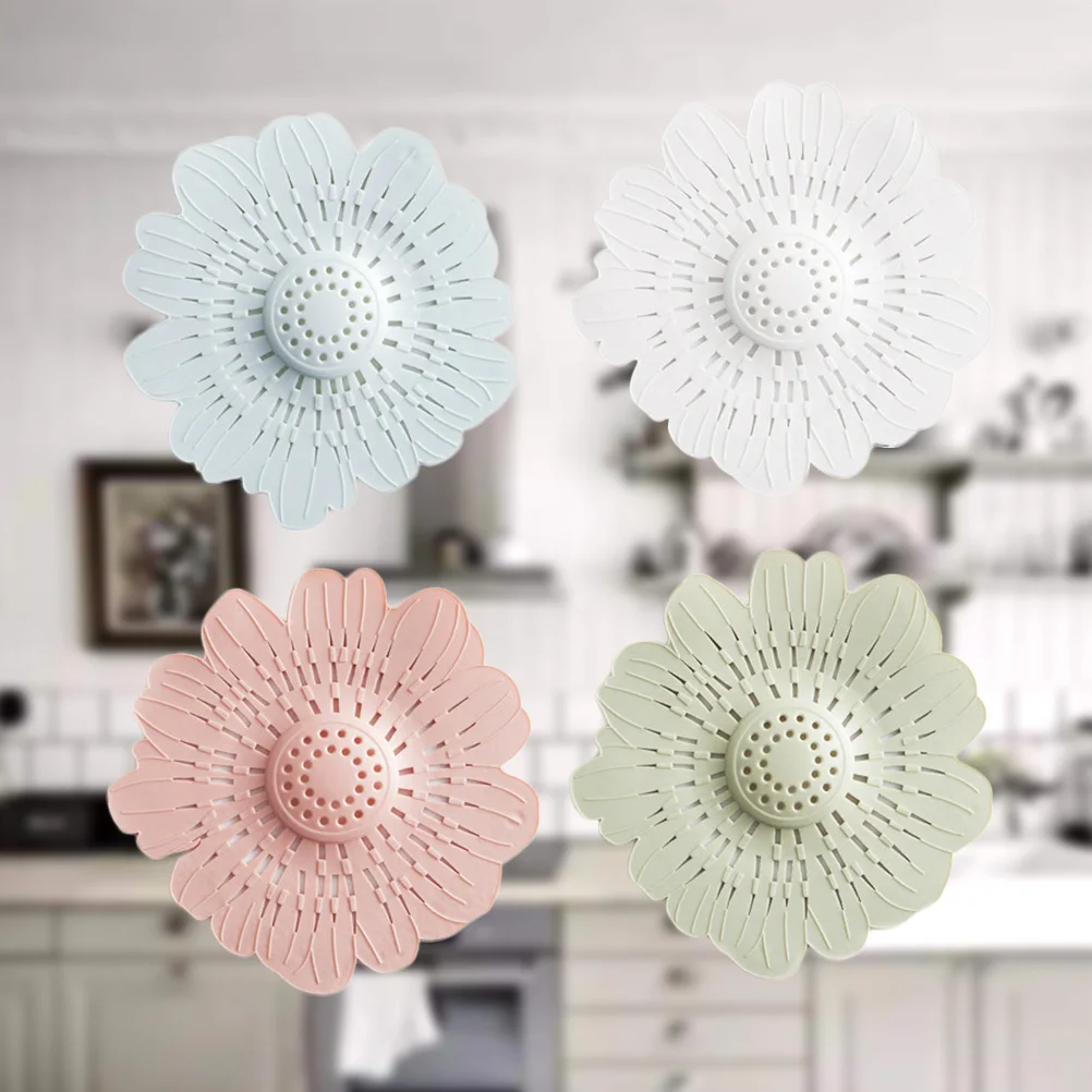 4Pcs Flower Shaped Floor Drain Plug Durable PVC Water Stopper Sink Strainer Cover for Kitchen Bath Floor Drain Plug
4Pcs Flower Shaped Floor Drain Plug Durable PVC Water Stopper Sink Strainer Cover for Kitchen Bath Floor Drain Plug