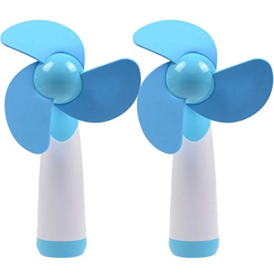Mini Handheld Fan Personal Fan Battery Soft Foam Blades Powered for Home and Travel 2PC Blue 2
Mini Handheld Fan Personal Fan Battery Soft Foam Blades Powered for Home and Travel 2PC Blue 2