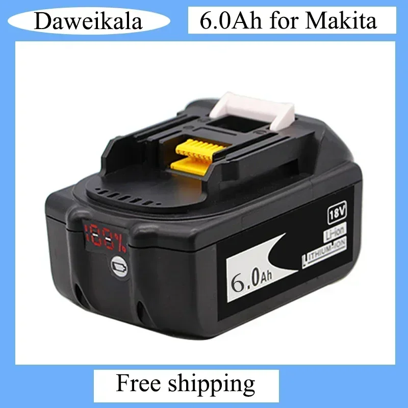 Original BL1860 rechargeable battery, 18V and 6000mAh lithium-ion battery, suitable for 18 V Makita,BL1840,BL1850,BL1830,BL1860B
Original BL1860 rechargeable battery, 18V and 6000mAh lithium-ion battery, suitable for 18 V Makita,BL1840,BL1850,BL1830,BL1860B