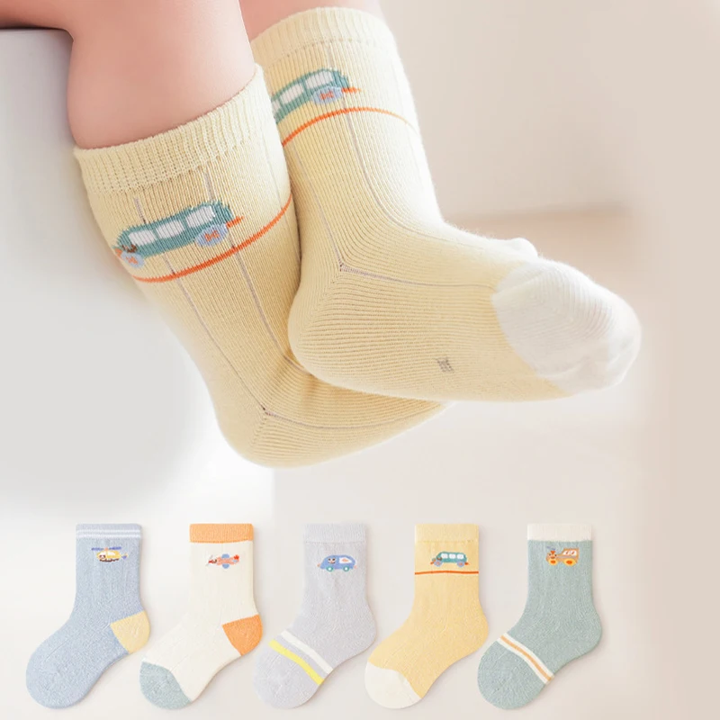 5 pairs Newborn Socks Knit Soft Cotton Sock Kids mid tube Socks Car Cartoon Infant Toddler socks for Boys Girls
5 pairs Newborn Socks Knit Soft Cotton Sock Kids mid tube Socks Car Cartoon Infant Toddler socks for Boys Girls