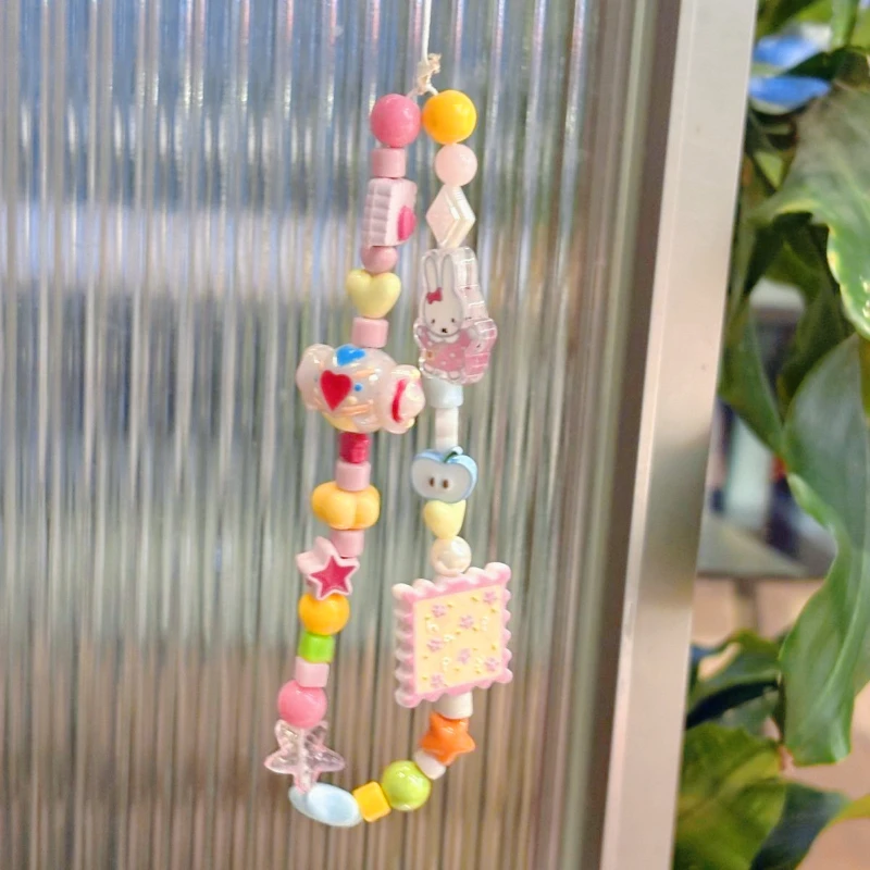 Miffy Hanging Backpack Phone Lanyard Keychain Charm Cute Cartoon Candy Floral Beaded Strap for Women Kawaii Accessory Gift
Miffy Hanging Backpack Phone Lanyard Keychain Charm Cute Cartoon Candy Floral Beaded Strap for Women Kawaii Accessory Gift