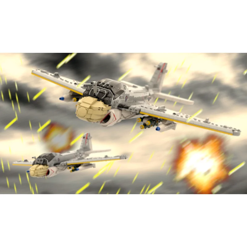 Военная модель Moc, строительные блоки, масштаб 1:35, A-6E, модель истребителя, технология, кирпичи, сделай сам, сборка, подарок, праздничные игрушки
Военная модель Moc, строительные блоки, масштаб 1:35, A-6E, модель истребителя, технология, кирпичи, сделай сам, сборка, подарок, праздничные игрушки