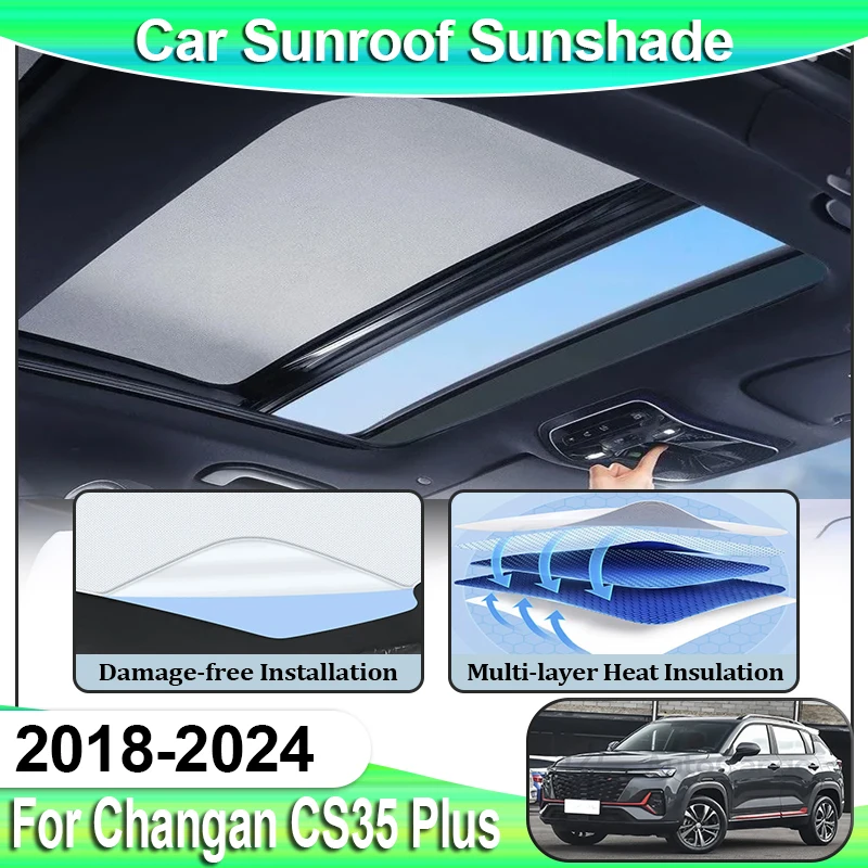 Car Sunshades For Changan CS35 Plus Accesorios MK1 2018~2024 Sun Protection Sunroof Auto Visor Electrostatic Adsorption Anti UV
Car Sunshades For Changan CS35 Plus Accesorios MK1 2018~2024 Sun Protection Sunroof Auto Visor Electrostatic Adsorption Anti UV