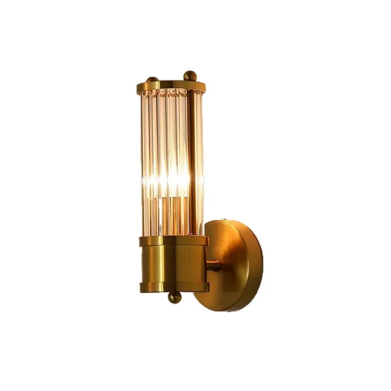 American all-copper lamp luxury retro bedroom bedside wall lamp living room background wall staircase lamp
American all-copper lamp luxury retro bedroom bedside wall lamp living room background wall staircase lamp
