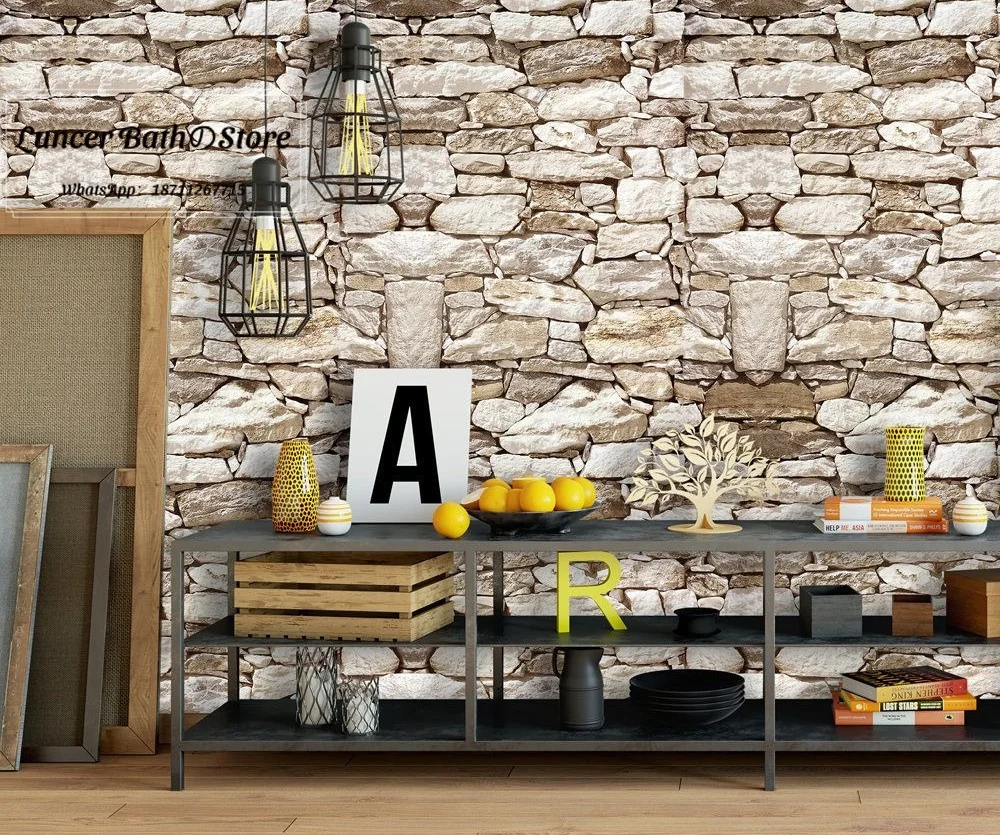 2 Rolls 3D Brick Wallpaper Self Adhesive, Faux Stone Sticker for Cafe Restaurant Wall, Waterproof Wall Covering for Kitchen
2 Rolls 3D Brick Wallpaper Self Adhesive, Faux Stone Sticker for Cafe Restaurant Wall, Waterproof Wall Covering for Kitchen
