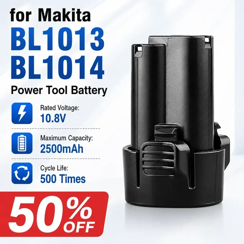 Battery for Makita 10.8V Power Tools Compatible with Makita BL1013 BL1014 Cordless Drill Batteries
Battery for Makita 10.8V Power Tools Compatible with Makita BL1013 BL1014 Cordless Drill Batteries