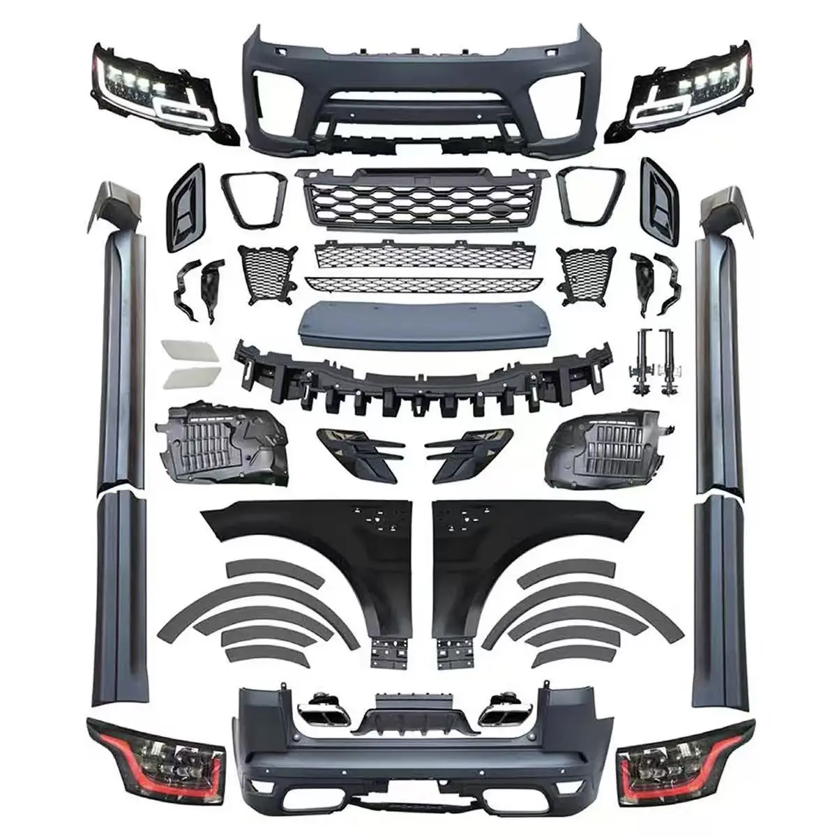 Wholesale L494 Body Kits for Land Rover Range Rover Sport L494 2013-2017 Facelift SVR Model With Lights Bumper Grilles Fenders
Wholesale L494 Body Kits for Land Rover Range Rover Sport L494 2013-2017 Facelift SVR Model With Lights Bumper Grilles Fenders