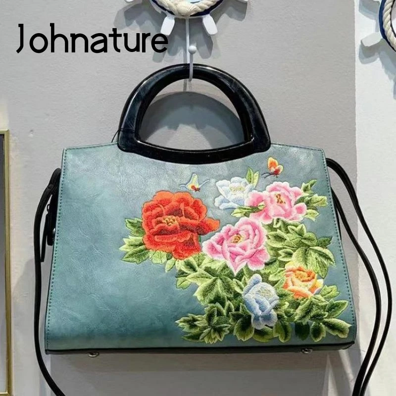 Johnature 2024 New Chinese Style Embroidery Women Bag Luxury Handbag Retro Large Capacity Versatile Shoulder & Crossbody Bags
Johnature 2024 New Chinese Style Embroidery Women Bag Luxury Handbag Retro Large Capacity Versatile Shoulder & Crossbody Bags