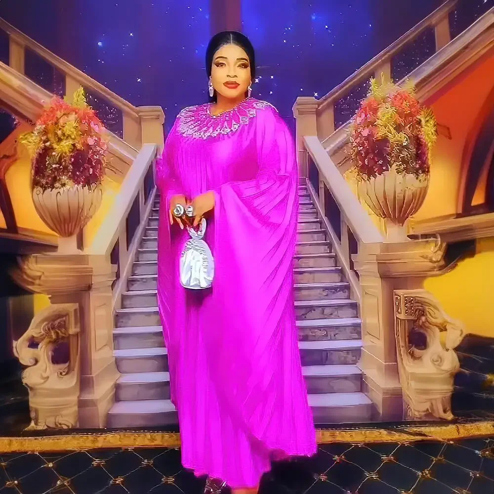Diamonds African Dresses for Women Loose Party Gown Dashiki Boubou Robe Africa Clothing Pleated Kaftan Dubai Abaya Muslim Dress
Diamonds African Dresses for Women Loose Party Gown Dashiki Boubou Robe Africa Clothing Pleated Kaftan Dubai Abaya Muslim Dress