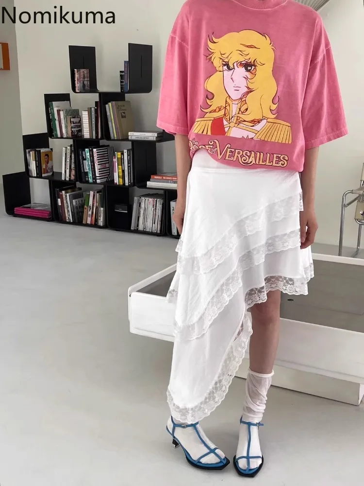 Korean Fashion Skirt Women Clothing High Waist Slim Fit Lace Jupe 2024 Faldas Mujer De Moda Lace Irregular Summer Skirts 49B210
Korean Fashion Skirt Women Clothing High Waist Slim Fit Lace Jupe 2024 Faldas Mujer De Moda Lace Irregular Summer Skirts 49B210