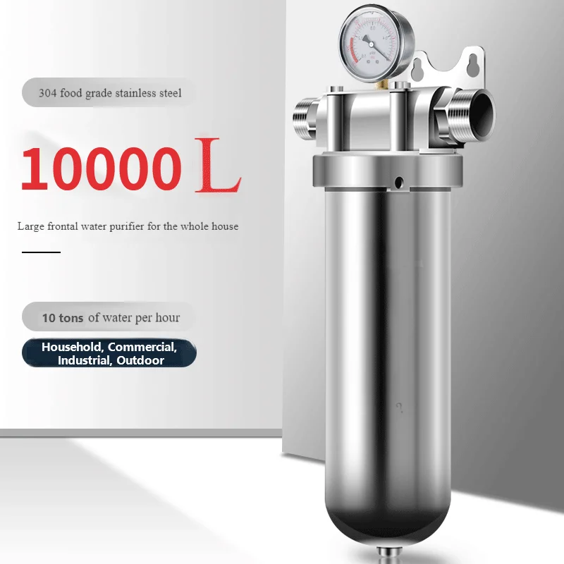 10 Tons Stainless Steel Prefilter with Quick Buckle | High-Flow Whole House Filter
10 Tons Stainless Steel Prefilter with Quick Buckle | High-Flow Whole House Filter