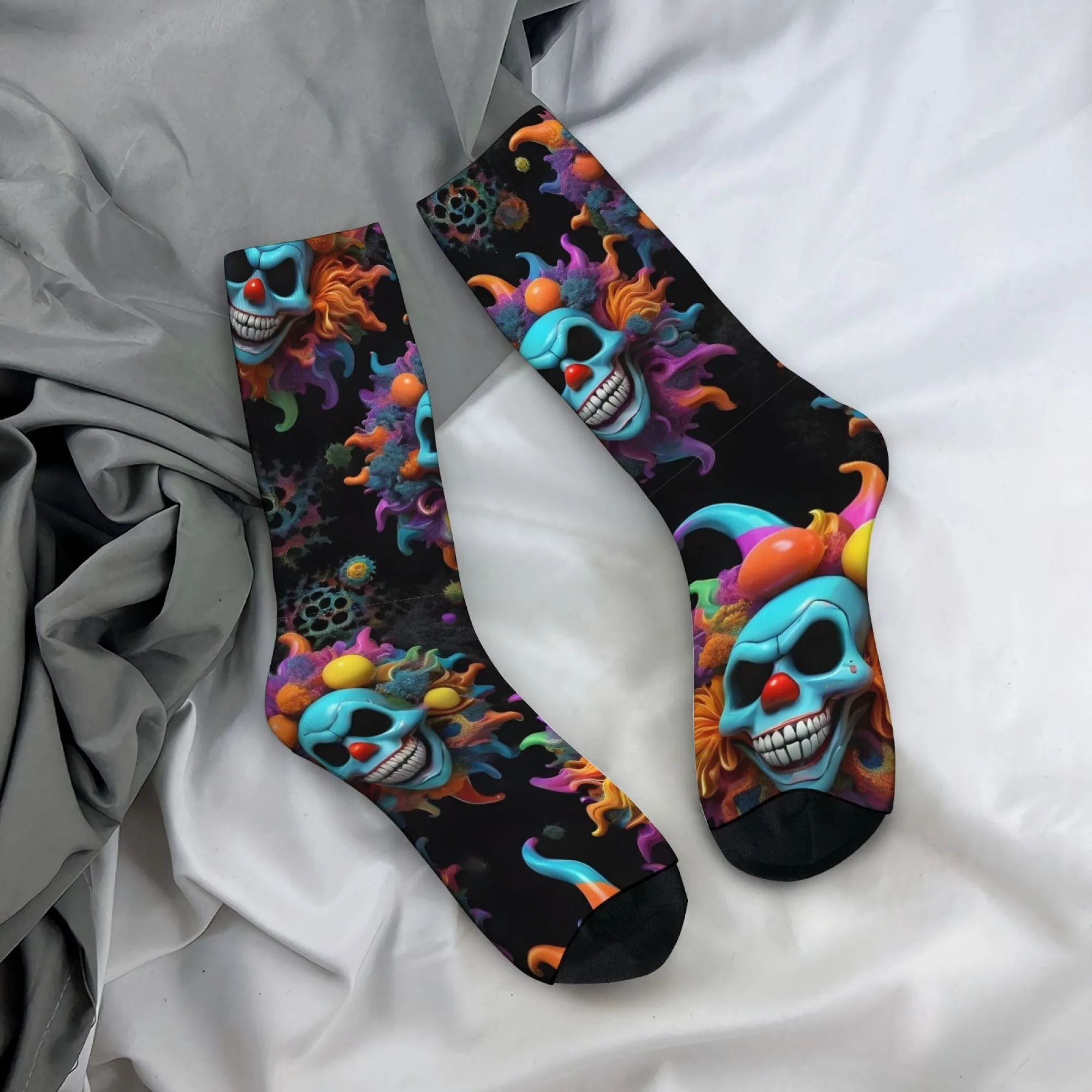 Funny Gothic Clown Skull Print Men's Socks Breathable and Skin-friendly Socks Novel Funny Harajuku Style Street Fashion Socks
Funny Gothic Clown Skull Print Men's Socks Breathable and Skin-friendly Socks Novel Funny Harajuku Style Street Fashion Socks