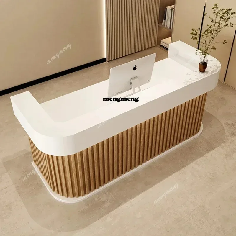 F150 American Wood Color Reception Desks Simple Modern Outfit Shop Hair Salon Bar Counter Beauty Salon Furniture Mottakestol
F150 American Wood Color Reception Desks Simple Modern Outfit Shop Hair Salon Bar Counter Beauty Salon Furniture Mottakestol