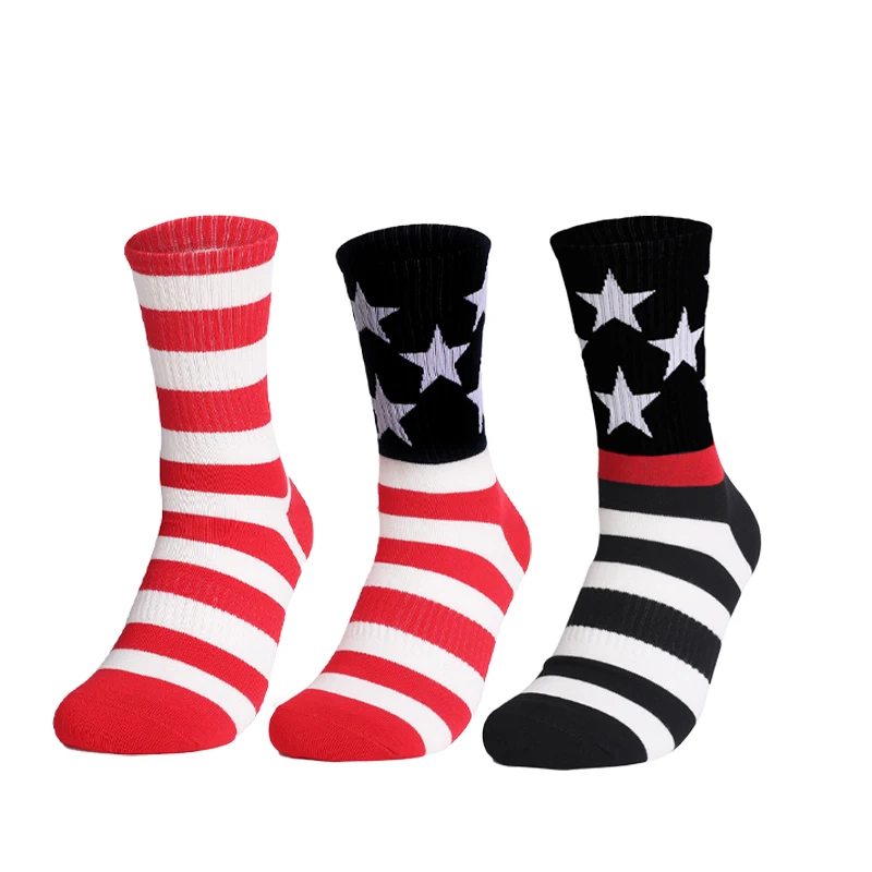 1 Pair New Style Men Women Holiday Gift Mid Calf Socks Striped Five Pointed Star Casual Socks
1 Pair New Style Men Women Holiday Gift Mid Calf Socks Striped Five Pointed Star Casual Socks