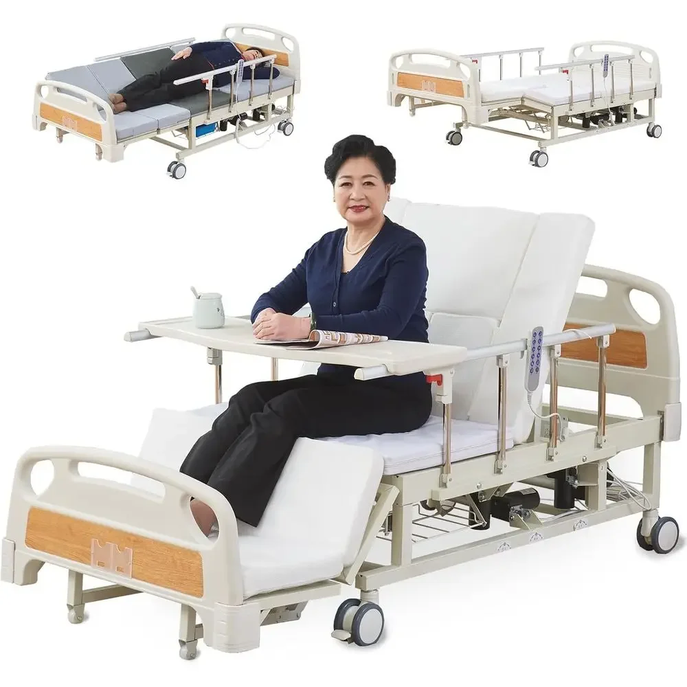 Premium ull Electric Hospital Bed or Home Use with Lateral ing unction, 10-unction Medical Beds with 5 Adjustable Positions, CPR
Premium ull Electric Hospital Bed or Home Use with Lateral ing unction, 10-unction Medical Beds with 5 Adjustable Positions, CPR